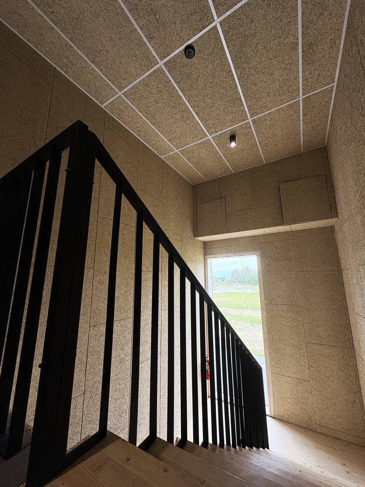 Sonablock wood wool acoustic panels installed, reference project