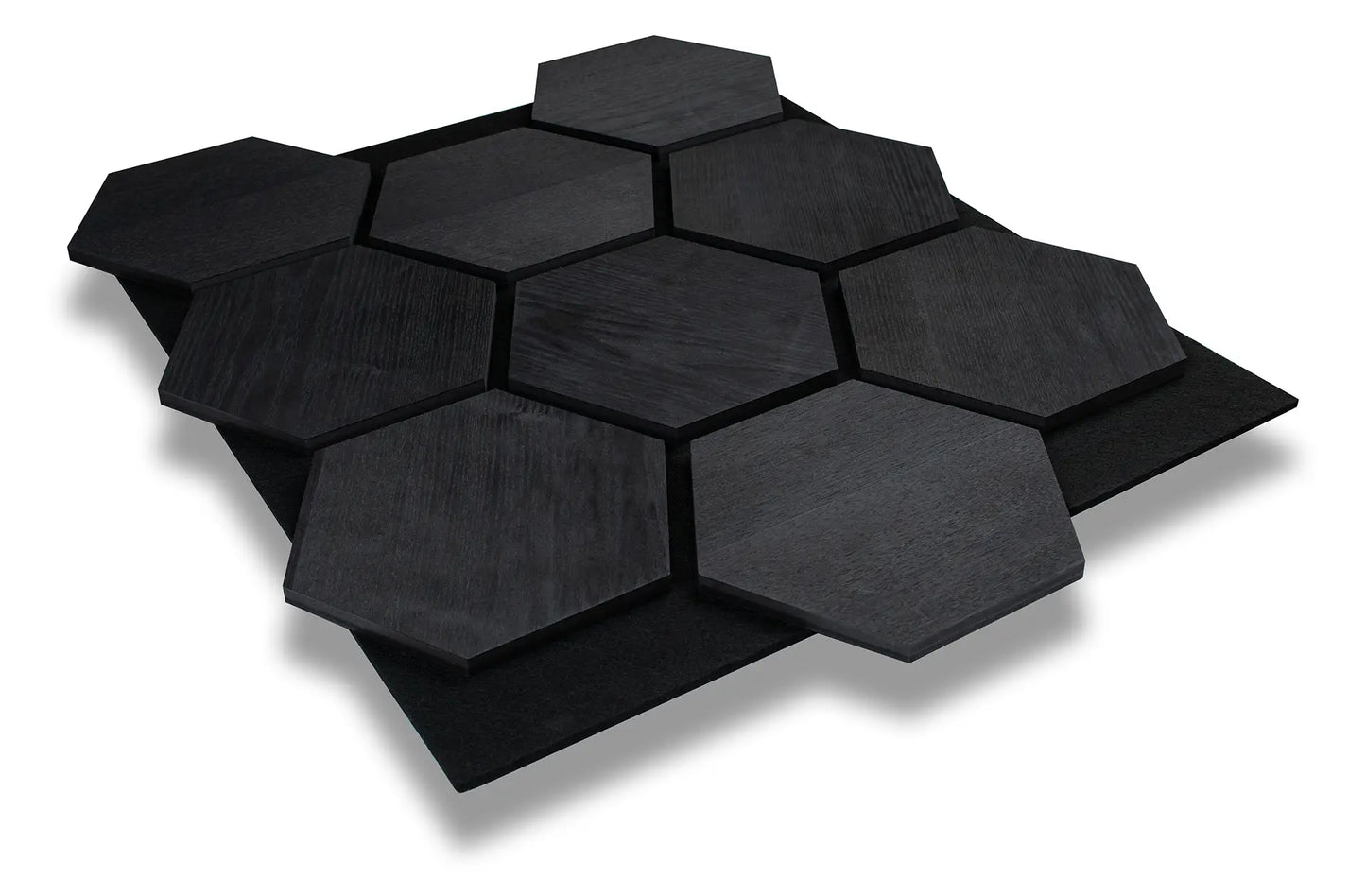 Hexa Black Ash Wood Slat panel