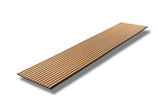 Oak PVC Slat Acoustic Panel