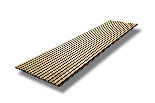 Oak on black felt Wood Slat panel