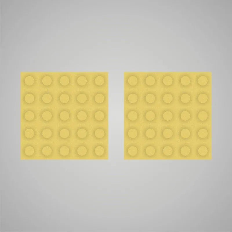 Self-adhesive Acoustic Felt Panel 3D Circles 18mm / Free Shipping-Yellow-Wall Panels Pro