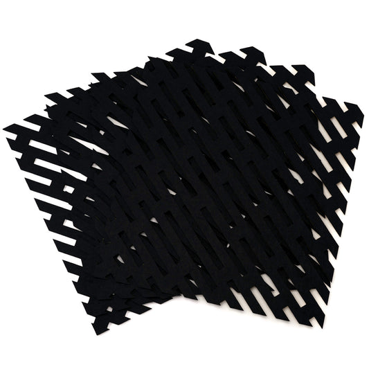 Self-adhesive Acoustic Felt Panel Stipes Black 9mm