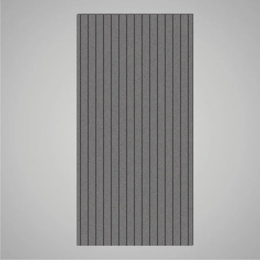 Self-adhesive Acoustic Felt Panel Slatted 9 mm / Free Shipping-PET Felt Acoustic Panels-WallpanelsPRO-Grey-Wall Panels Pro
