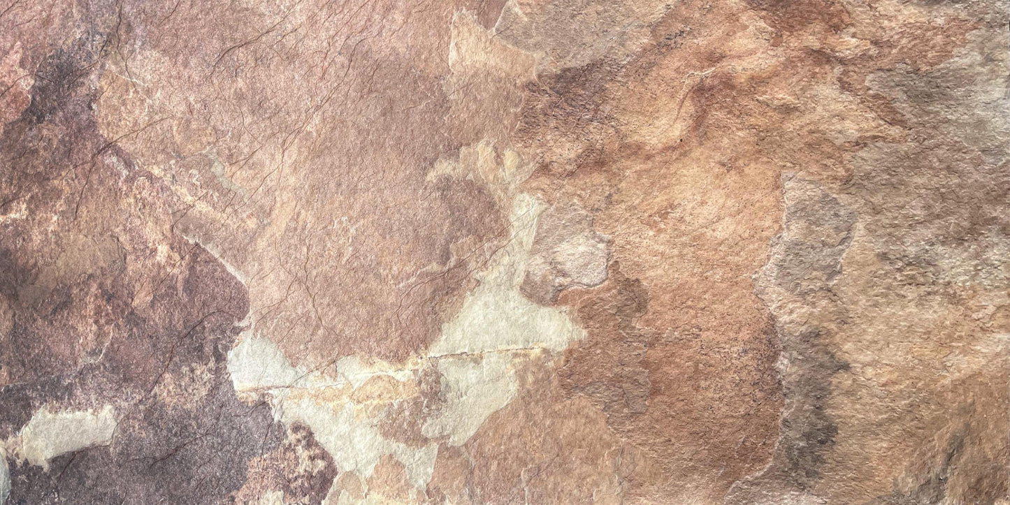 Rūdžių raudona skalūno