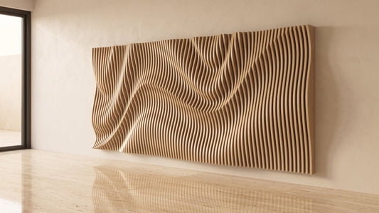 WavySlats Parametric Wall VEY parametric slat wall