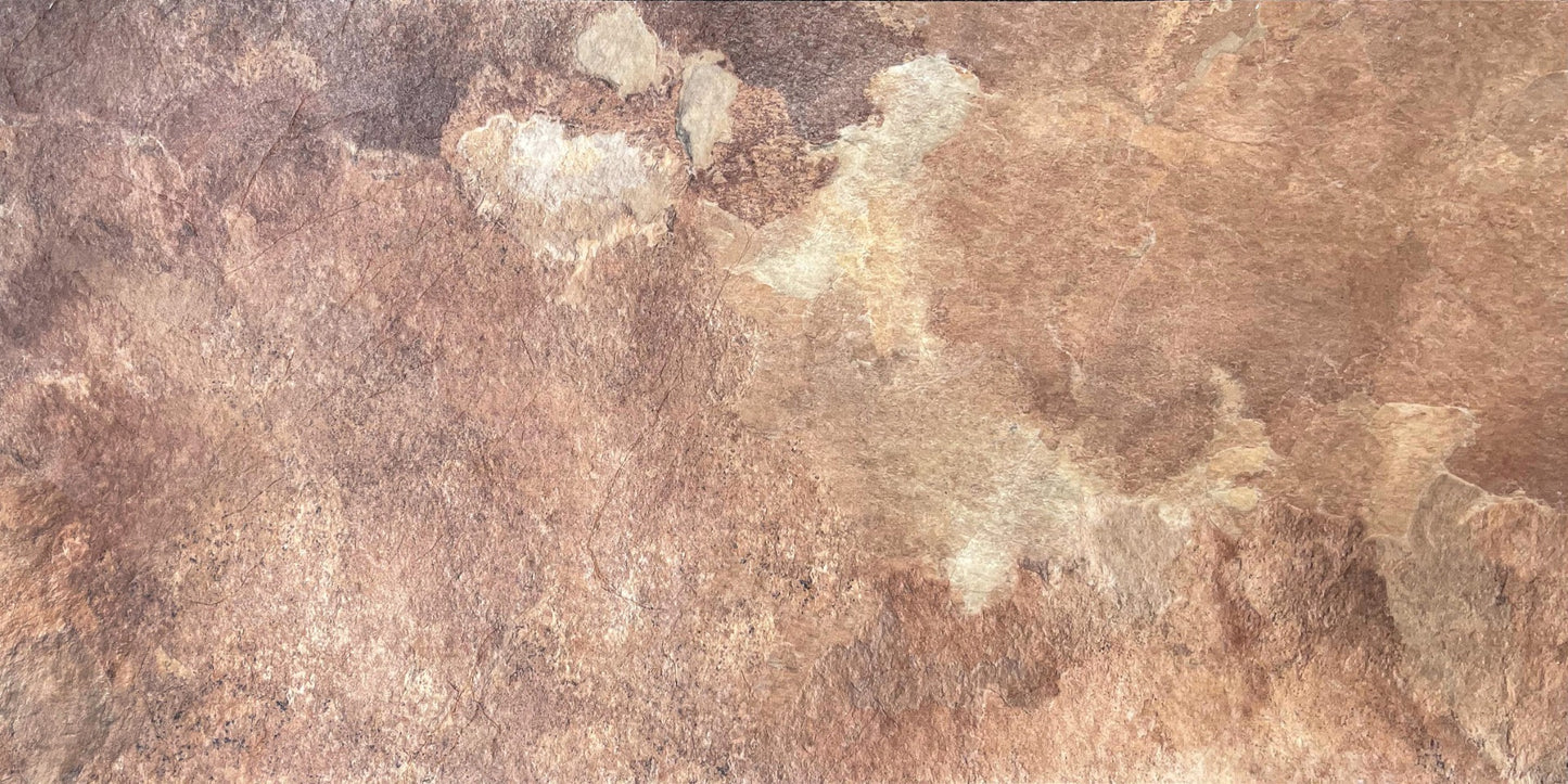 Rūdžių raudona skalūno