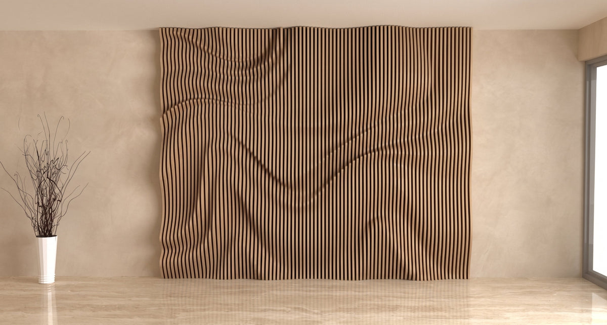 WavySlats Parametric Wall LUM parametric slat wall