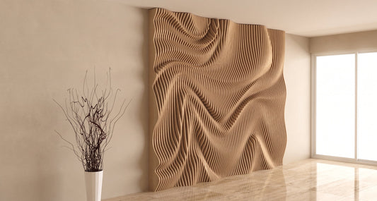 WavySlats Parametric Wall LUM parametric slat wall