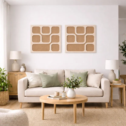 Self-adhesive Acoustic Felt Panel Geometric 18mm / Free Shipping-PET Felt Acoustic Panels-WallpanelsPRO-Wall Panels Pro