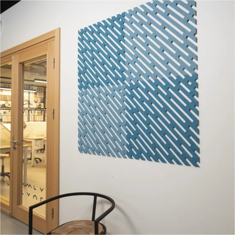 Self-adhesive Acoustic Felt Panel Lines 9 mm / Free Shipping-PET Felt Acoustic Panels-WallpanelsPRO-Wall Panels Pro