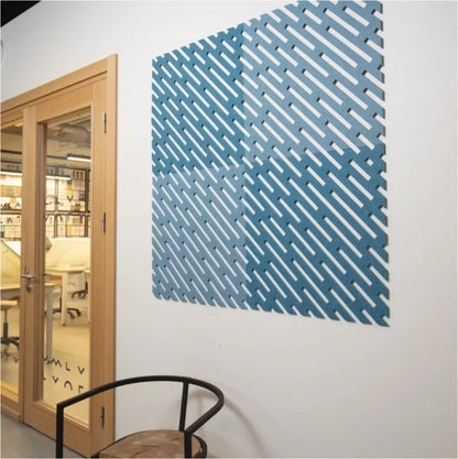 Self-adhesive Acoustic Felt Panel Lines 9 mm / Free Shipping-PET Felt Acoustic Panels-WallpanelsPRO-Wall Panels Pro