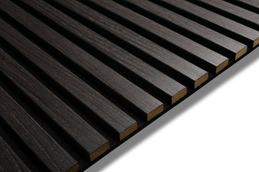 Anthracite PVC Slat Acoustic Panel