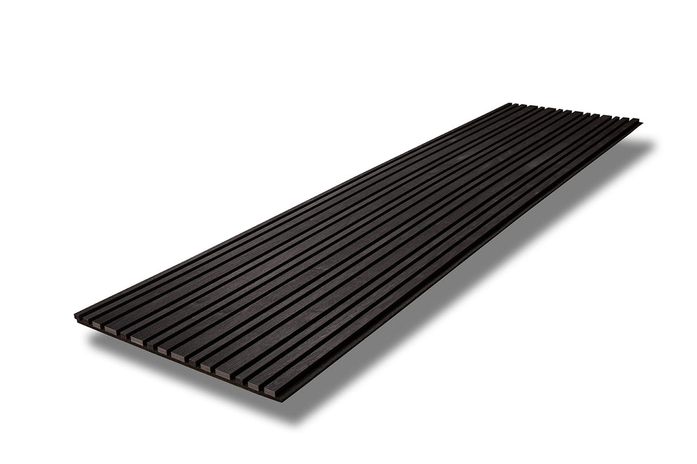 Panel Mix Black Ash Barcode Acoustic Slat Panel | Mixed Width Design | Wall ...