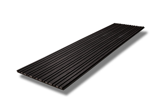 Black Ash Barcode Wood Slat panel