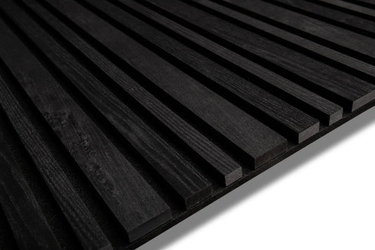 Black Ash Tremolo Wood Slat panel