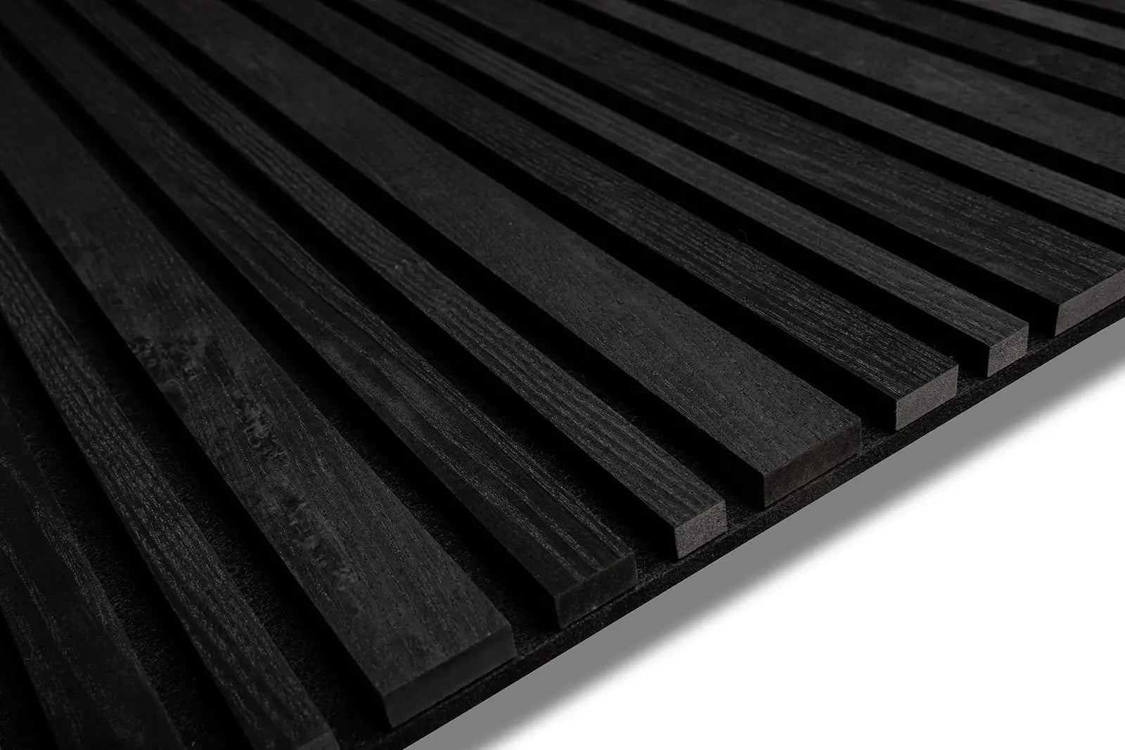 Black Ash Barcode Wood Slat panel