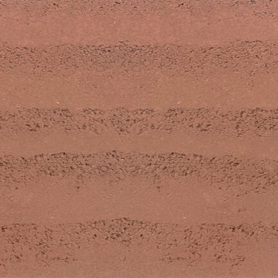Danxia Rammed Earth Board PHOMI MCM flexible wall tile, warm red layered earth texture