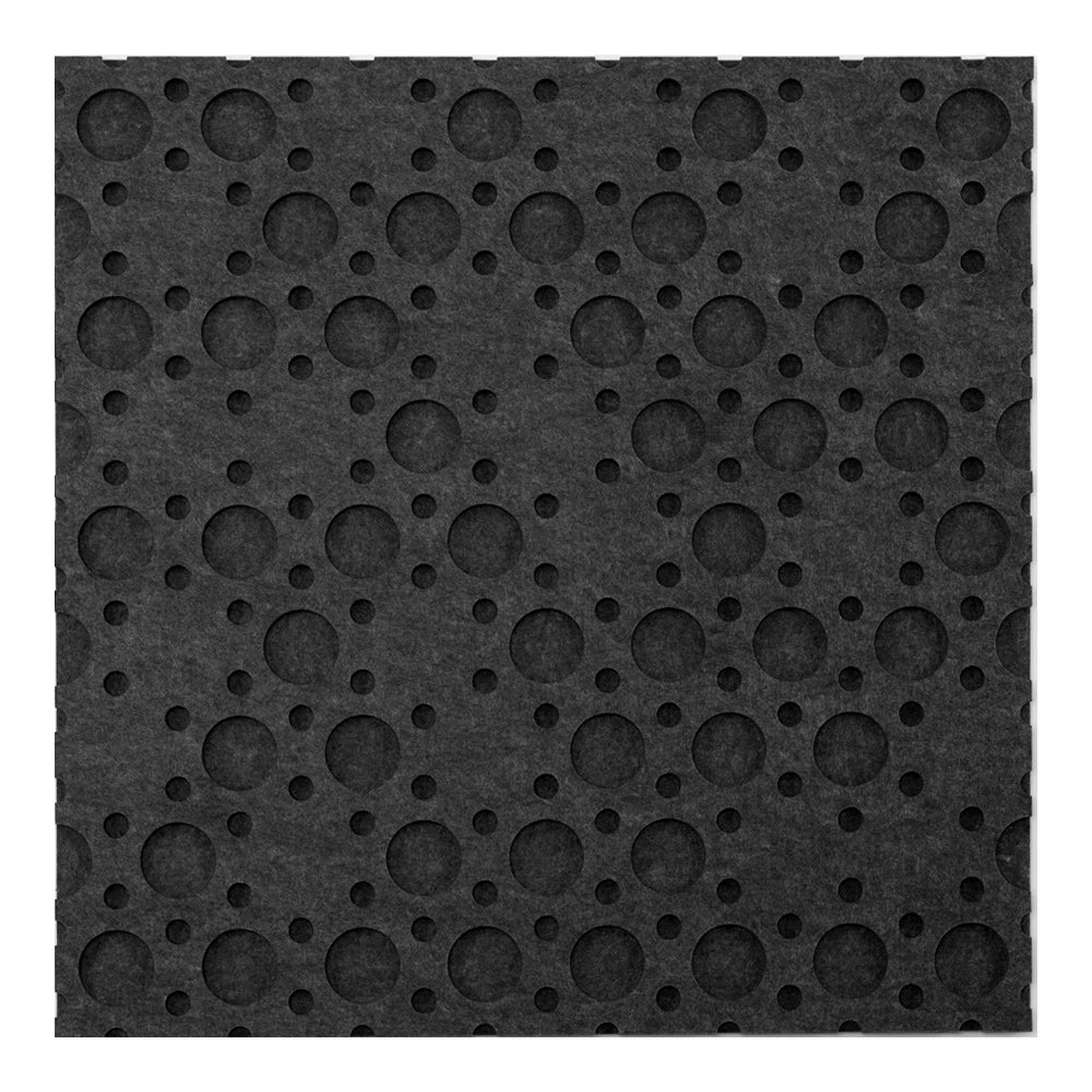 Selbstklebende Akustik-Filzplatten-Kreise Dunkelgrau 18 mm