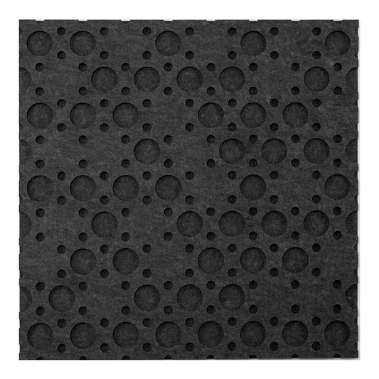 Самоклеящиеся круги из акустического фетра темно-серые 18 мм