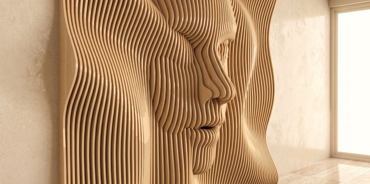 WavySlats Parametric Wall FACE parametric slat wall