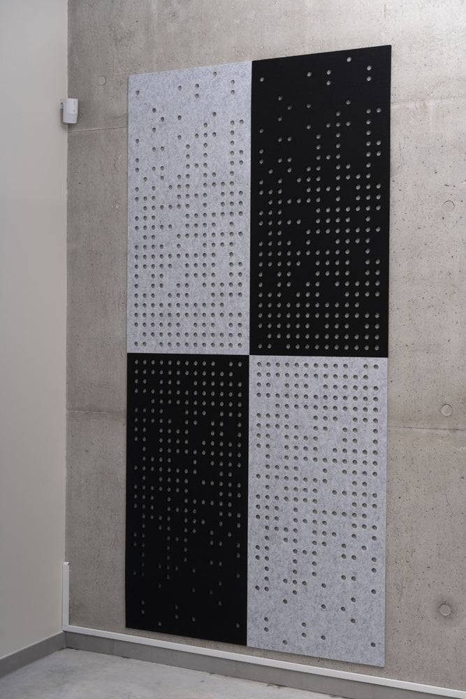 Self-adhesive Acoustic Felt Panel Long Black 9mm