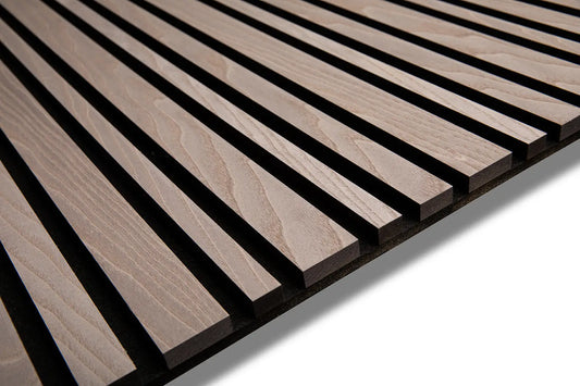 Gray Ash Tremolo Wood Slat panel