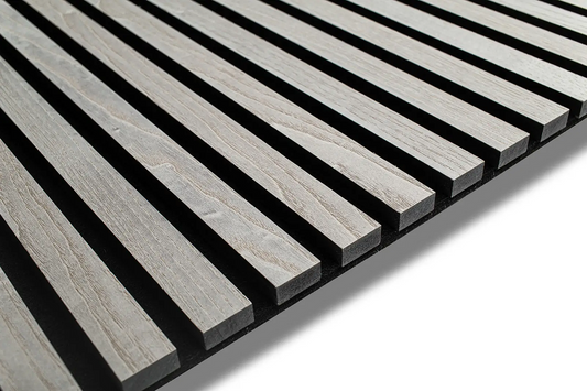 Gray Ash Wood Slat panel