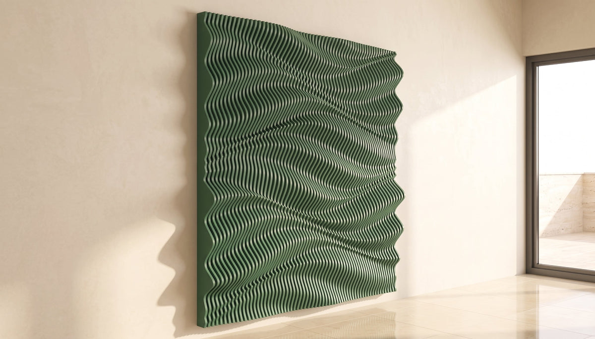 WavySlats Parametric Wall AUR in green