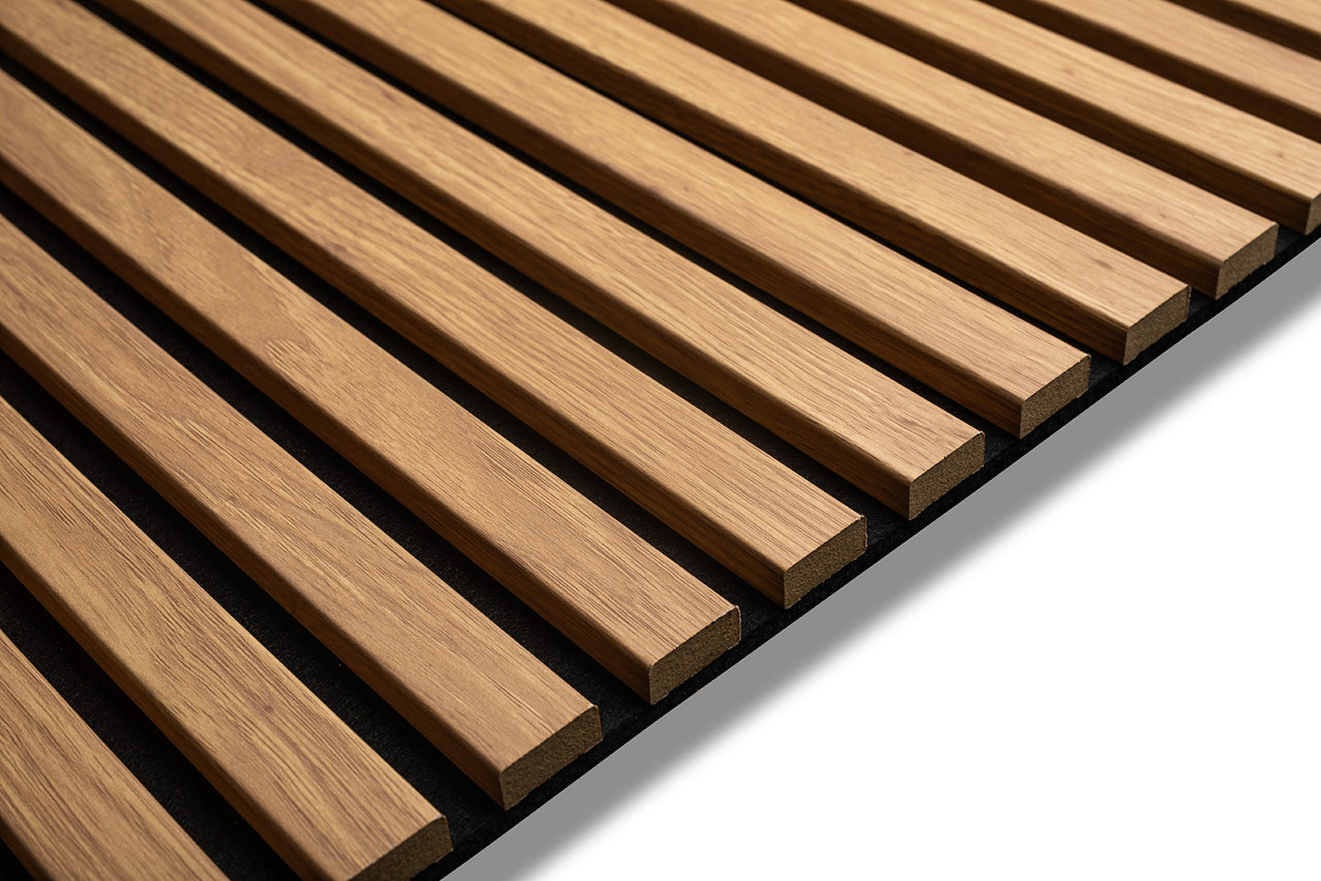 Oak PVC Slat Acoustic Panel