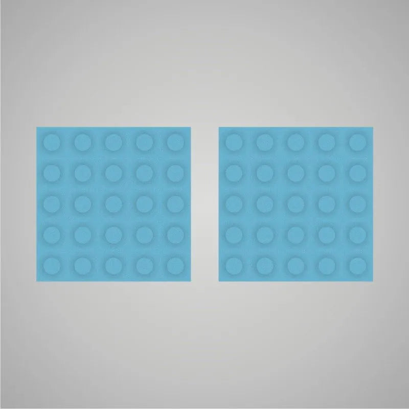 Self-adhesive Acoustic Felt Panel 3D Circles 18mm / Free Shipping-Aqua Blue-Wall Panels Pro