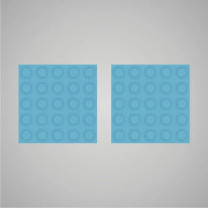 Self-adhesive Acoustic Felt Panel 3D Circles 18mm / Free Shipping-Aqua Blue-Wall Panels Pro
