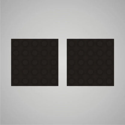Self-adhesive Acoustic Felt Panel 3D Circles 18mm / Free Shipping-Black-Wall Panels Pro