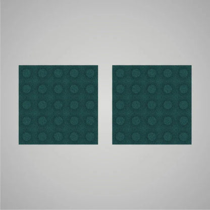 Self-adhesive Acoustic Felt Panel 3D Circles 18mm / Free Shipping-Dark Teal-Wall Panels Pro