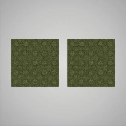 Self-adhesive Acoustic Felt Panel 3D Circles 18mm / Free Shipping-Forest Green-Wall Panels Pro