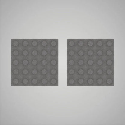 Self-adhesive Acoustic Felt Panel 3D Circles 18mm / Free Shipping-Grey-Wall Panels Pro