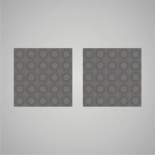 Self-adhesive Acoustic Felt Panel 3D Circles 18mm / Free Shipping-Grey-Wall Panels Pro