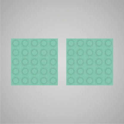Self-adhesive Acoustic Felt Panel 3D Circles 18mm / Free Shipping-Light Teal-Wall Panels Pro