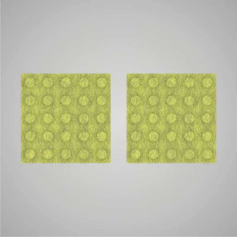 Self-adhesive Acoustic Felt Panel 3D Circles 18mm / Free Shipping-Marble Green-Wall Panels Pro