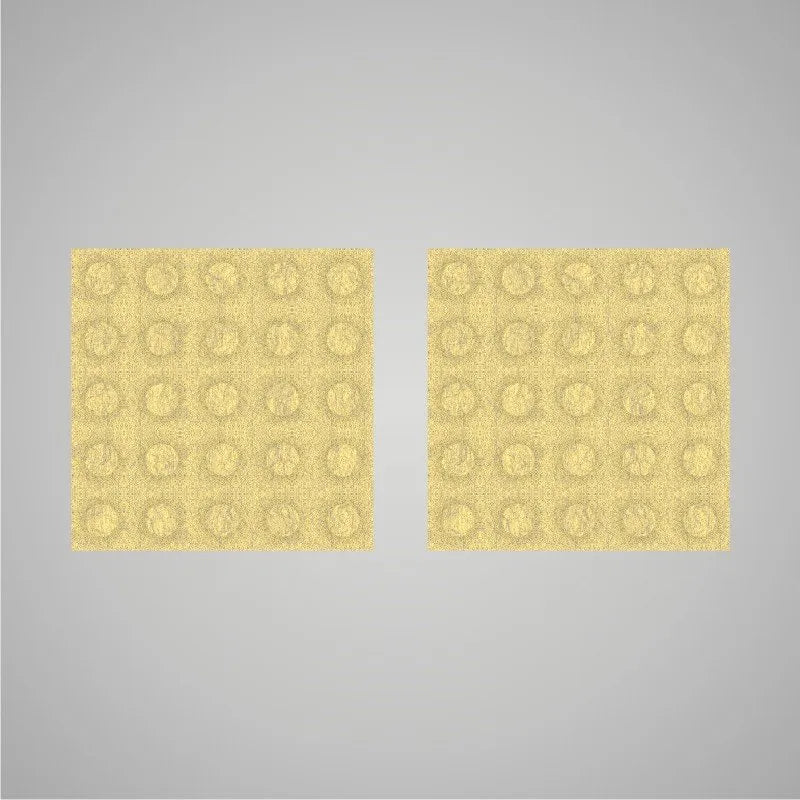 Self-adhesive Acoustic Felt Panel 3D Circles 18mm / Free Shipping-Marble Yellow-Wall Panels Pro
