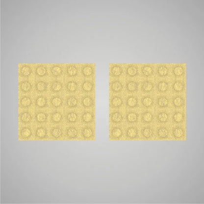 Self-adhesive Acoustic Felt Panel 3D Circles 18mm / Free Shipping-Marble Yellow-Wall Panels Pro