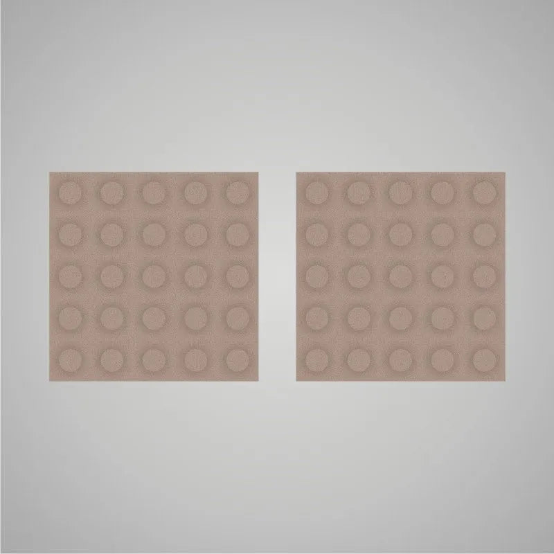 Self-adhesive Acoustic Felt Panel 3D Circles 18mm / Free Shipping-Rustick Greige-Wall Panels Pro