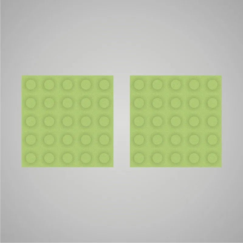 Self-adhesive Acoustic Felt Panel 3D Circles 18mm / Free Shipping-Salad Green-Wall Panels Pro