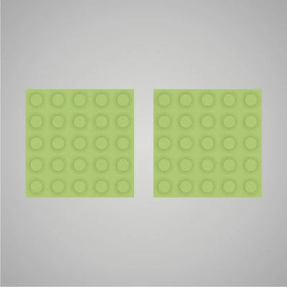 Self-adhesive Acoustic Felt Panel 3D Circles 18mm / Free Shipping-Salad Green-Wall Panels Pro