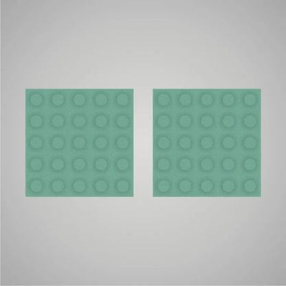 Self-adhesive Acoustic Felt Panel 3D Circles 18mm / Free Shipping-Sea Green-Wall Panels Pro