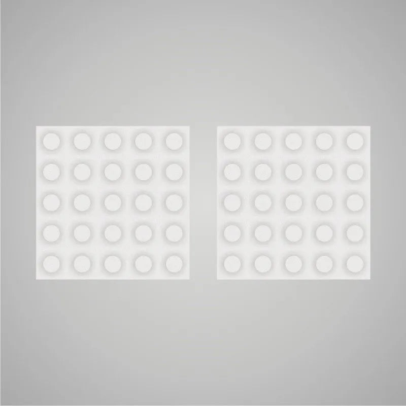 Self-adhesive Acoustic Felt Panel 3D Circles 18mm / Free Shipping-White-Wall Panels Pro