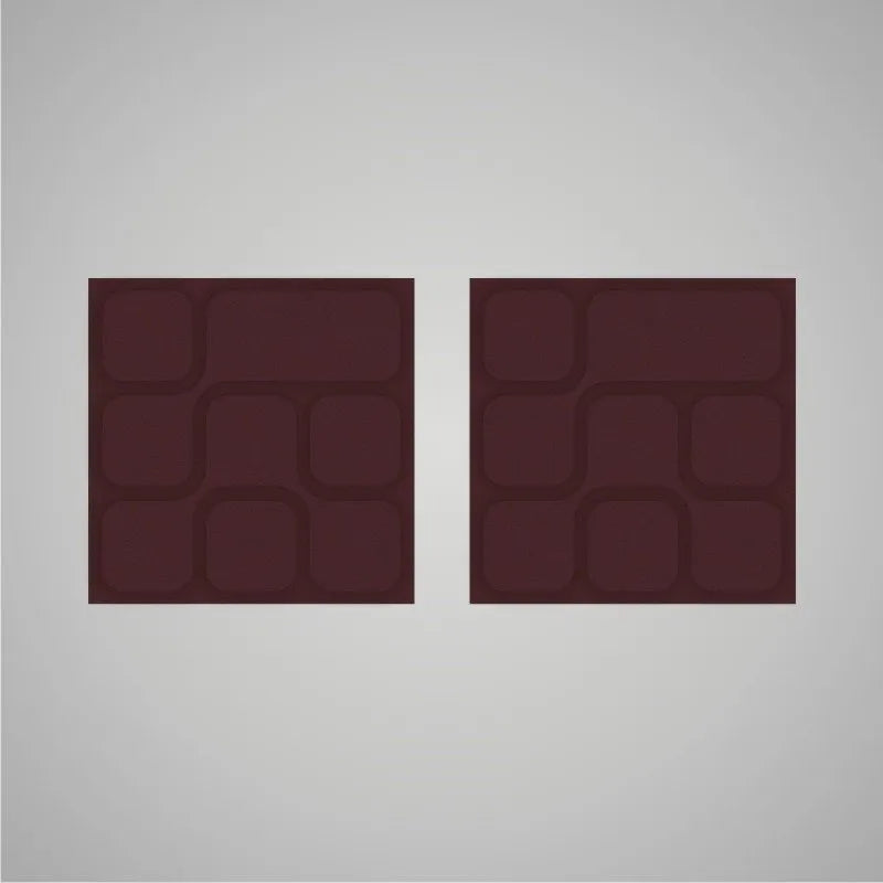Self-adhesive Acoustic Felt Panel 3D Geometric 18mm / Free Shipping-Dark Brown-Wall Panels Pro