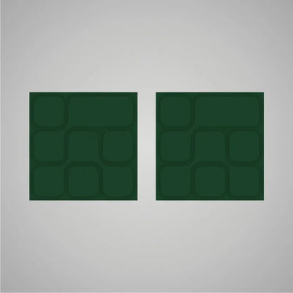 Self-adhesive Acoustic Felt Panel 3D Geometric 18mm / Free Shipping-Dark Green-Wall Panels Pro