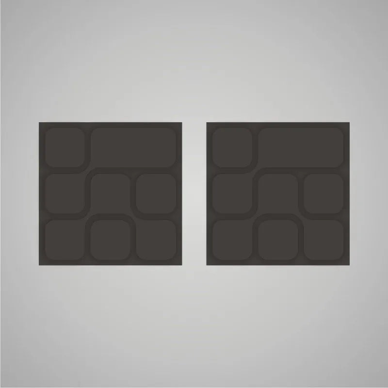 Self-adhesive Acoustic Felt Panel 3D Geometric 18mm / Free Shipping-Dark Grey-Wall Panels Pro
