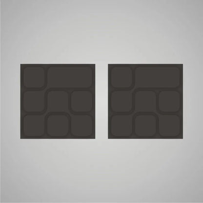 Self-adhesive Acoustic Felt Panel 3D Geometric 18mm / Free Shipping-Dark Grey-Wall Panels Pro