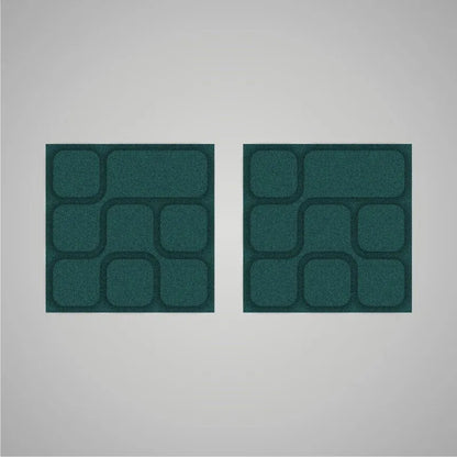 Self-adhesive Acoustic Felt Panel 3D Geometric 18mm / Free Shipping-Dark Teal-Wall Panels Pro